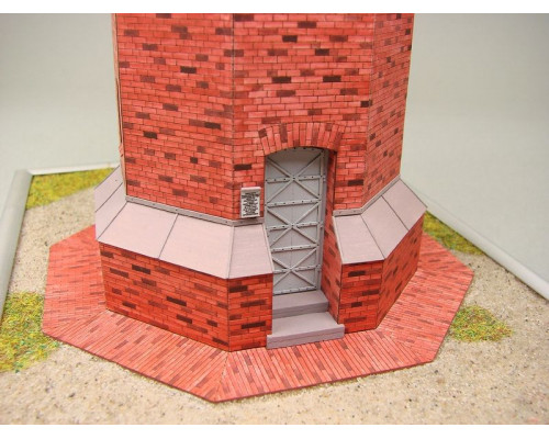 Сборная картонная модель Shipyard маяк Rotes Kliff Lighthouse (№60), 1/87