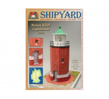 Сборная картонная модель Shipyard маяк Rotes Kliff Lighthouse (№60), 1/87
