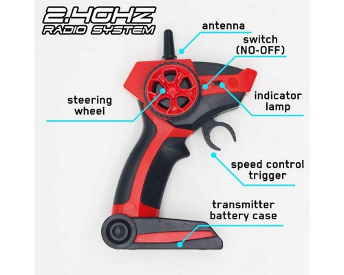 Радиоуправляемая машина Volantex RC для дрифта голубой 4WD 2.4G 1/14 RTR