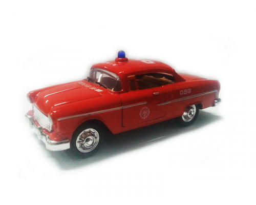 Машина Ideal 1:30-39 Ретромобиль Old Times красный, полиция