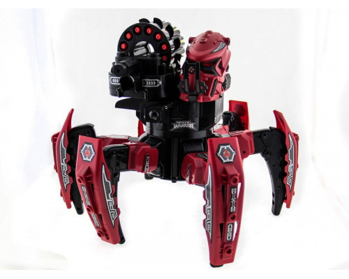 Р/У боевой робот-паук Space Warrior, лазер, ракеты, красный, Ni-Mh и З/У, 2.4G