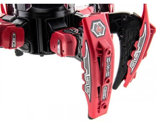 Р/У боевой робот-паук Space Warrior, лазер, ракеты, красный, Ni-Mh и З/У, 2.4G