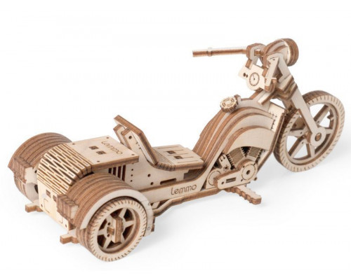Деревянный конструктор Lemmo Трицикл Фотон, 62 детали