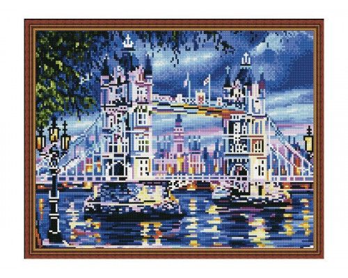 Картина мозаикой с нанесенной рамкой 40х50 ТАУЭРСКИЙ МОСТ (30 цветов)