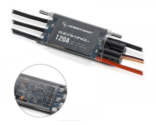 Бесколлекторный регулятор Hobbywing Seaking Pro-120A (120A-760A, Boat)