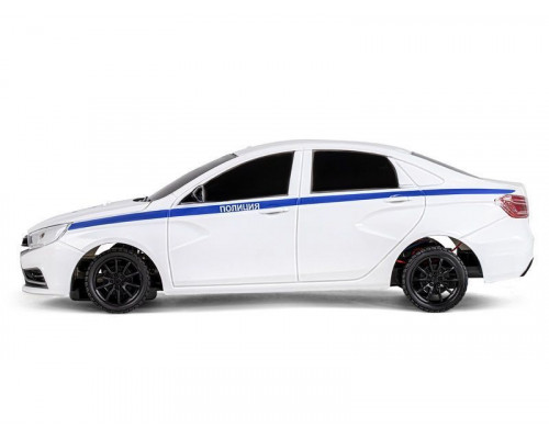 Радиоуправляемая машина AUTODRIVE Lada Vesta полиция, 1/16, белый, 40MHz, в/к 35*16,5*12,5см