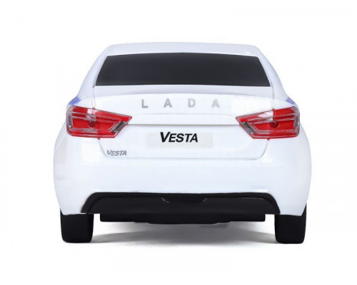 Радиоуправляемая машина AUTODRIVE Lada Vesta полиция, 1/16, белый, 40MHz, в/к 35*16,5*12,5см