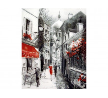 Картина по номерам 40х50 УЛОЧКА СТАРОГО ГОРОДА (21 цвет)