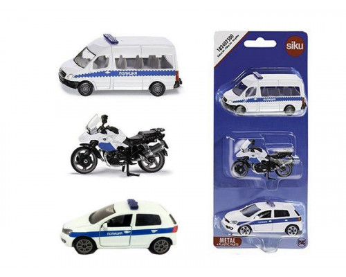 Набор машин Siku 1824RUS Полиция 1/55, белый