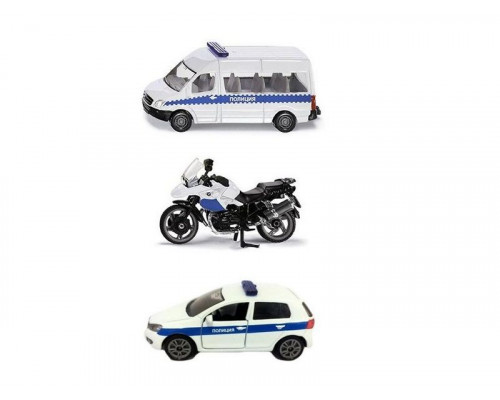 Набор машин Siku 1824RUS Полиция 1/55, белый