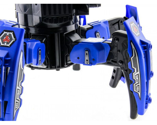Р/У боевой робот-паук Space Warrior, лазер, ракеты, синий, Ni-Mh и З/У, 2.4G