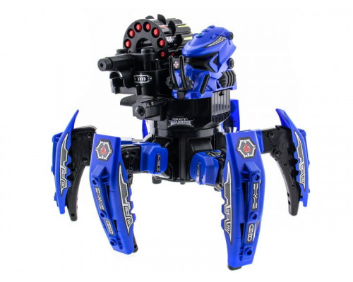 Р/У боевой робот-паук Space Warrior, лазер, ракеты, синий, Ni-Mh и З/У, 2.4G
