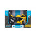Мотоцикл АВТОПАНОРАМА YAMAHA YZF-R1, 1/18, металл, желтый, свободный ход колес