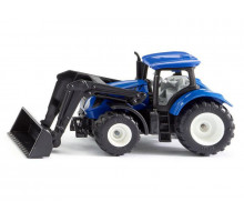 Трактор Siku 1396 New-Holland TTV 7150, с фронтальным погрузчиком, синий