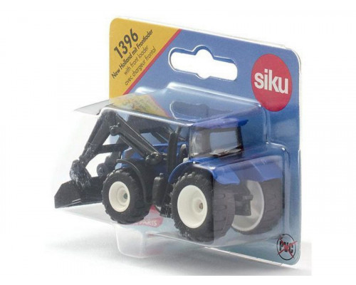 Трактор Siku 1396 New-Holland TTV 7150, с фронтальным погрузчиком, синий