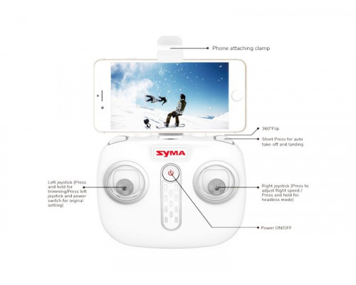Р/У квадрокоптер Syma X25PRO с FPV трансляцией, GPS, барометр 2.4G RTF