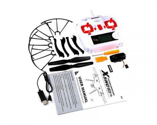 Р/У квадрокоптер Syma X5HW (белый) с FPV трансляцией Wi-Fi, барометр 2.4G RTF