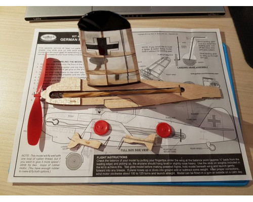 Сборная дер.модель.Самолет German Fighter. Guillows 1/48
