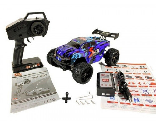 Радиоуправляемая трагги Remo Hobby S EVO-R Brushless (синяя) 4WD 2.4G 1/16 RTR