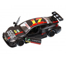 Машина "АВТОПАНОРАМА" Mercedes-AMG C 63 DTM, черный, 1/42, инерция, откр двери, в/к 17,5*12,5*6,5