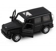 Машина "АВТОПАНОРАМА" Mercedes-Benz G350d, черный, 1/42, инерция, откр. двери, в/к 17,5*12,5*6,5 см
