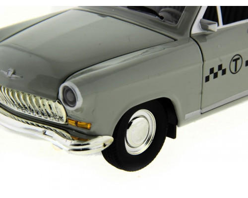 Машина АВТОПАНОРАМА ГАЗ-21 Волга 1/24 в/к  26*12*11см, серая