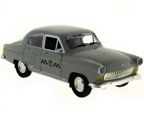Машина АВТОПАНОРАМА ГАЗ-21 Волга 1/24 в/к  26*12*11см, серая