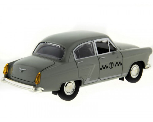 Машина АВТОПАНОРАМА ГАЗ-21 Волга 1/24 в/к  26*12*11см, серая
