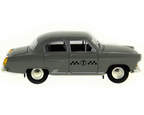 Машина АВТОПАНОРАМА ГАЗ-21 Волга 1/24 в/к  26*12*11см, серая