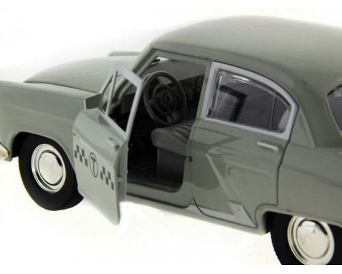 Машина АВТОПАНОРАМА ГАЗ-21 Волга 1/24 в/к  26*12*11см, серая