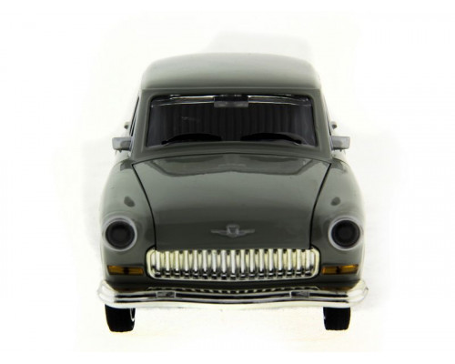 Машина АВТОПАНОРАМА ГАЗ-21 Волга 1/24 в/к  26*12*11см, серая