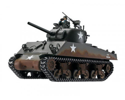 Р/У танк Torro Sherman M4A3, 1/16  2.4G, ВВ-пушка, деревянная коробка