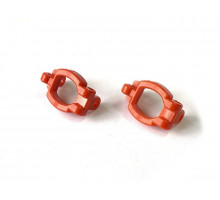 Капролоновые держатели поворотных кулаков для Remo Hobby 1/16, красные, тюнинг  (2 шт)