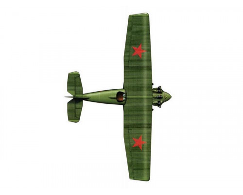 Сборная модель ZVEZDA Советский истребитель АНТ-5 (И-4, И-42), 1/72