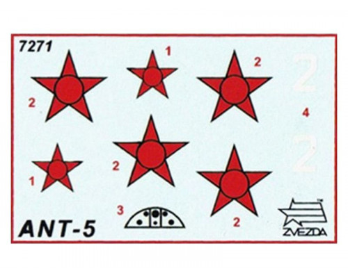 Сборная модель ZVEZDA Советский истребитель АНТ-5 (И-4, И-42), 1/72