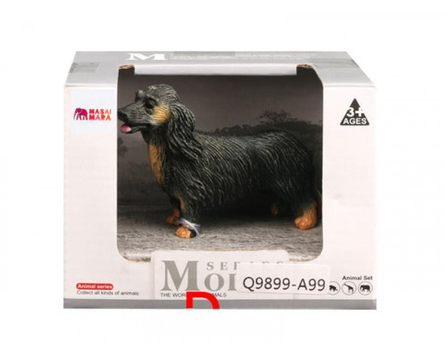 Фигурка игрушка MASAI MARA MM212-193 серии На ферме: собака Длинношерстная такса