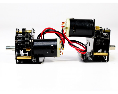 Редуктора Taigen сталь 4в1, 18kRPM, для танков Tiger 1 (plastic), Panther A с подш. и моторами(380)