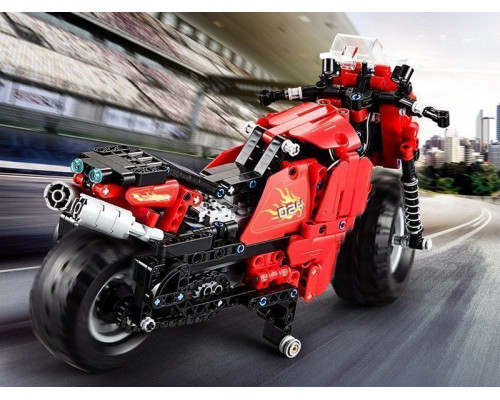 Радиоуправляемый конструктор CADA deTech гоночный мотоцикл (484 детали)