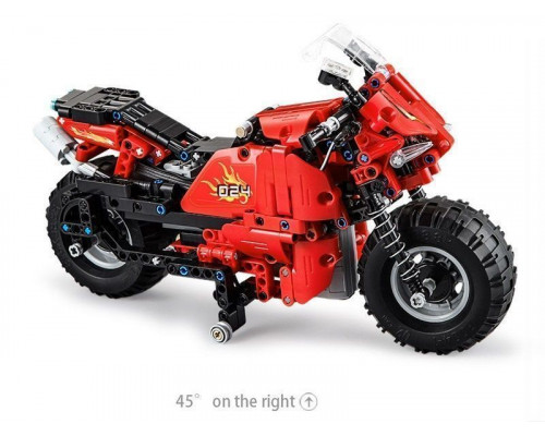 Радиоуправляемый конструктор CADA deTech гоночный мотоцикл (484 детали)