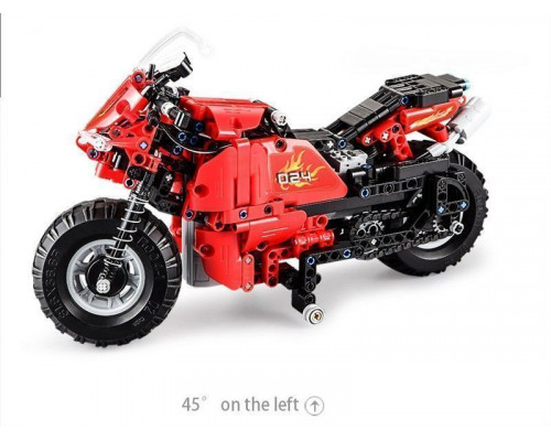 Радиоуправляемый конструктор CADA deTech гоночный мотоцикл (484 детали)