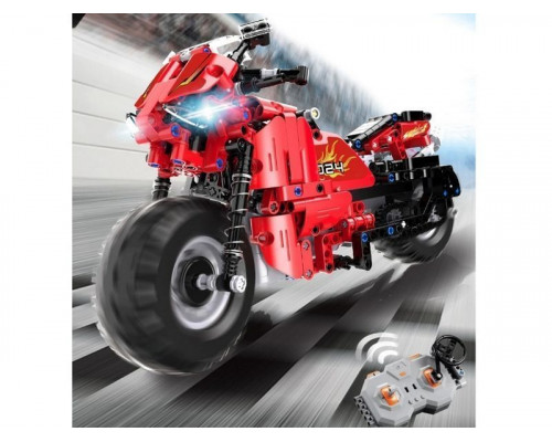 Радиоуправляемый конструктор CADA deTech гоночный мотоцикл (484 детали)