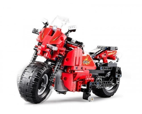 Радиоуправляемый конструктор CADA deTech гоночный мотоцикл (484 детали)