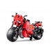 Радиоуправляемый конструктор CADA deTech гоночный мотоцикл (484 детали)