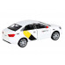 Машина АВТОПАНОРАМА Яндекс.Такси  LADA VESTA, белый, 1/24, в/к 24,5*12,5*10,5 см