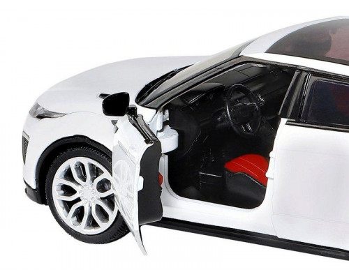Машина АВТОПАНОРАМА Range Rover Evoque, белый, 1/32, свет, звук, инерция, в/к 17,5*13,5*9 см