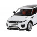 Машина АВТОПАНОРАМА Range Rover Evoque, белый, 1/32, свет, звук, инерция, в/к 17,5*13,5*9 см
