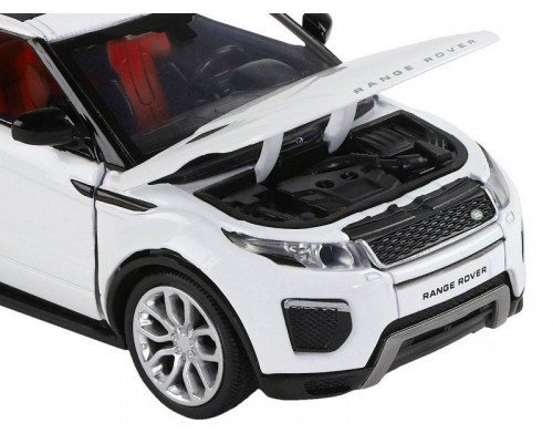 Машина АВТОПАНОРАМА Range Rover Evoque, белый, 1/32, свет, звук, инерция, в/к 17,5*13,5*9 см