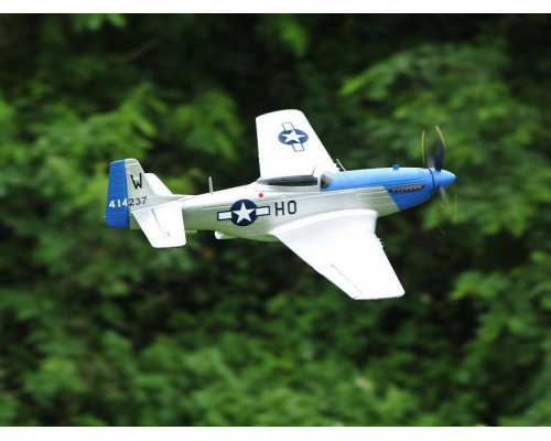 Радиоуправляемый самолет Top RC P-51D синий 750мм 2.4G 4-ch LiPo RTF