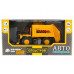 Машина АВТОПАНОРАМА КАРЬЕРНЫЙ МУСОРОВОЗ, желтый, 1/50, свет, звук, в/к 25*10*13 см