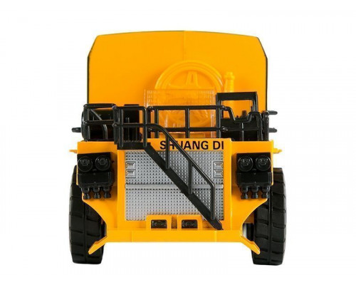 Машина АВТОПАНОРАМА КАРЬЕРНЫЙ МУСОРОВОЗ, желтый, 1/50, свет, звук, в/к 25*10*13 см